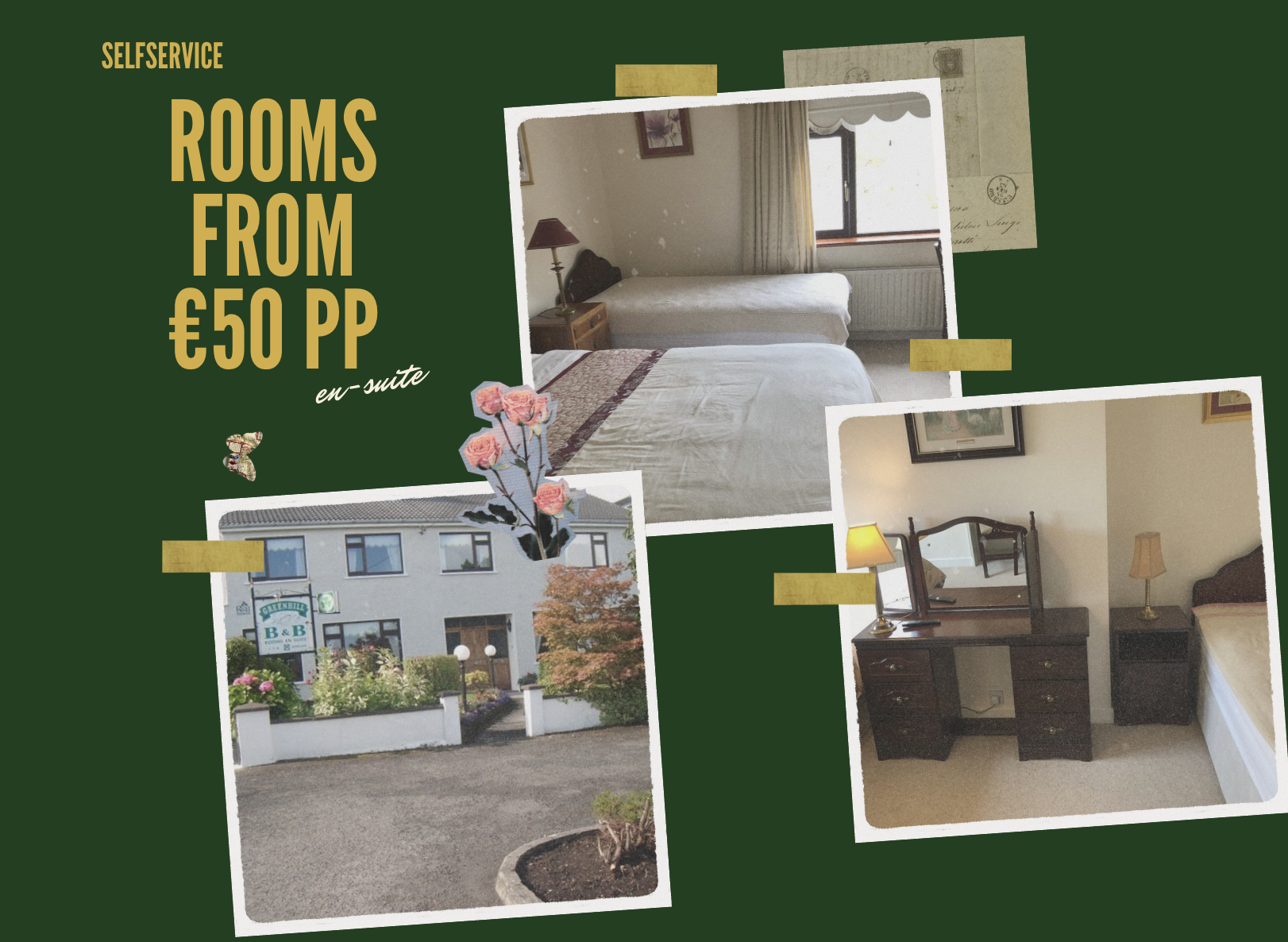 Rooms from €50 per person